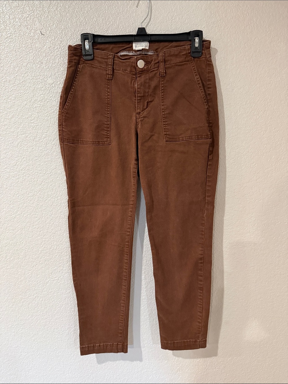 Market & Spruce Women's Chino Pants in Chocolate Brown